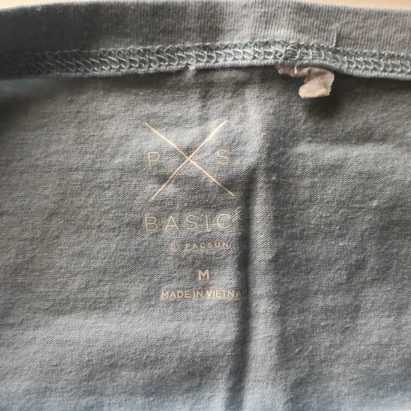 Pacsun Light Blue Off the Shoulder Top sz M - Picture 3 of 3
